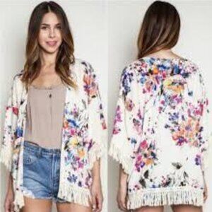 Umgee Floral Kimono Size Small